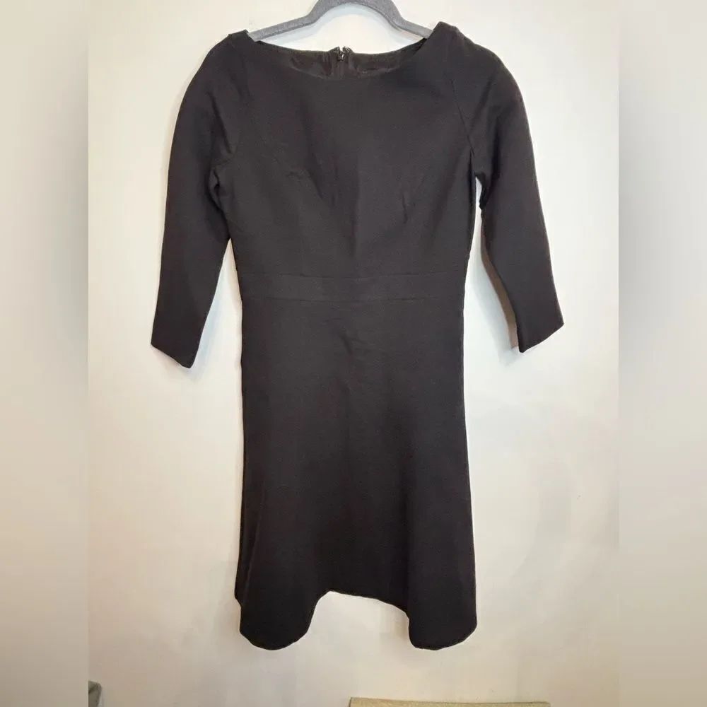 J Crew NWT black long sleeve stretchy dress Size 4